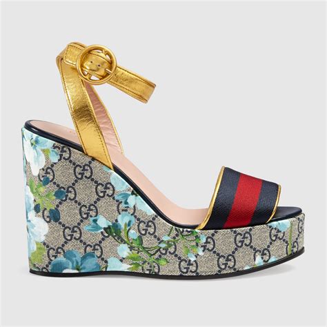 gucci wisteria wedge sandals|Gucci sandals.